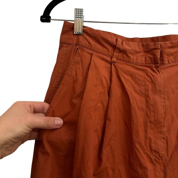 Drae Rusty Orange Parachute Relax Minimalist Jogger Pant with Pockets Med - Picture 3 of 9